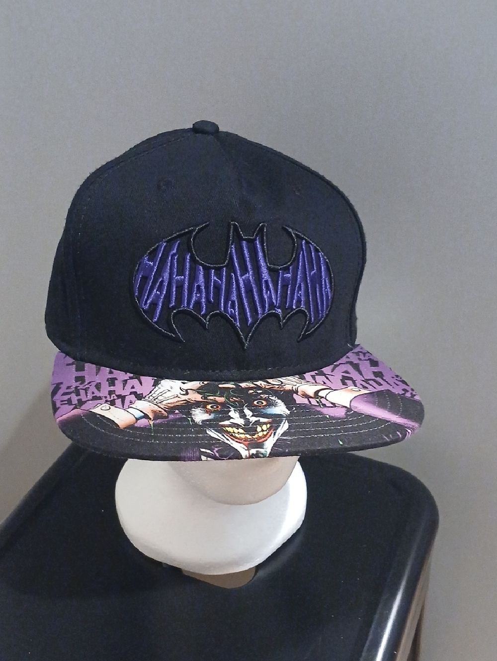 Batman Black and Purple Snapback Hat